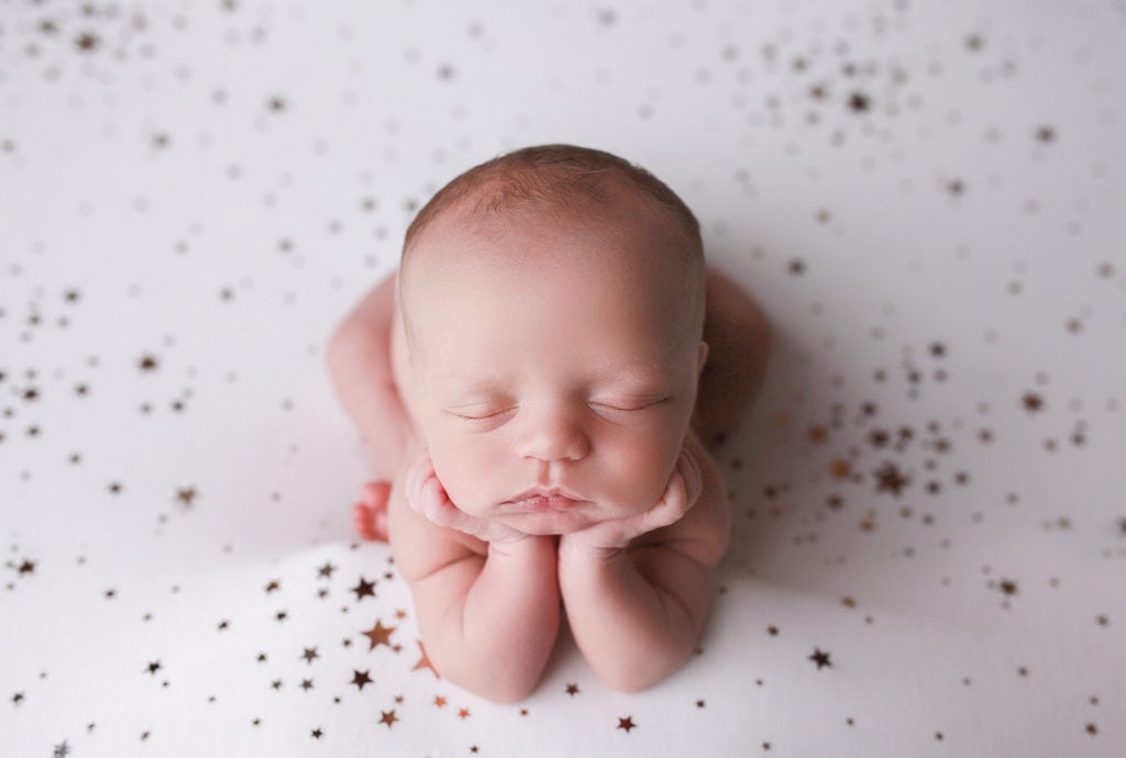 newborn baby with stars, Austin newborn photographer, Georgetown newborn photographer